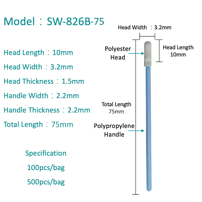 SW-826B-75 SwaB de poliéster resistente a los químicos