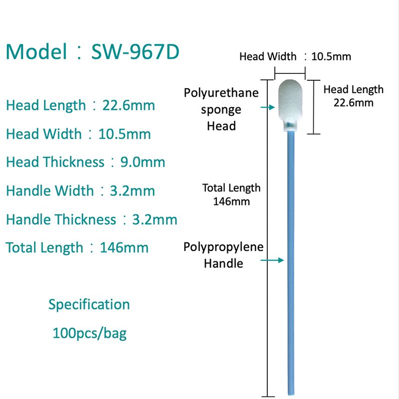 SW-967D SwaB de esponja con desgaste ovalado
